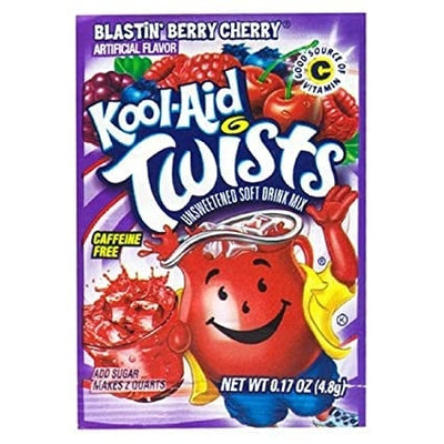 Kool Aid - Twists Blastin Berry Cherry 4,9 Gramm