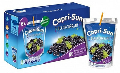 Caprisun – Schwarze Johannisbeere – Ohne Zuckerzusatz, 8er-Packung
