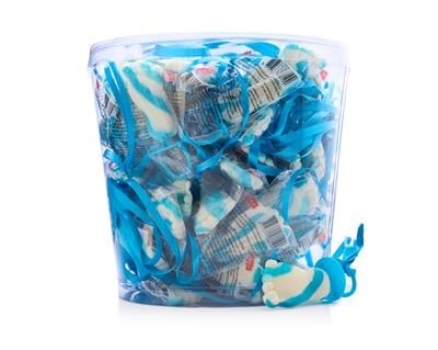 Mini-Schnuller Babyfoot Blau/Weiß 12 Gramm 600 Gramm