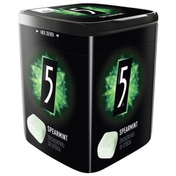 5 Gum - Spearmint 35 Stück Kauwgom
