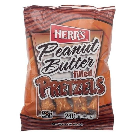 Herr's - Brezel mit Erdnussbutterfüllung, 56,7 Gramm