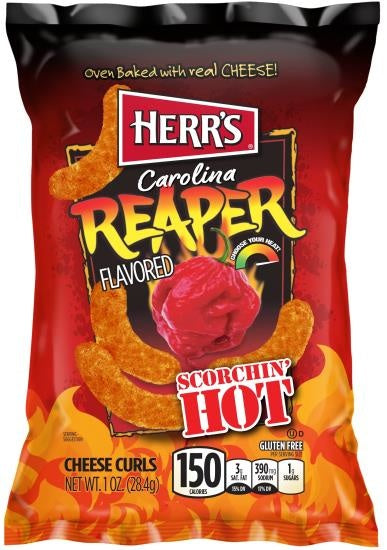 Herr's - Carolina Reaper Käse-Locken 184,3 Gramm