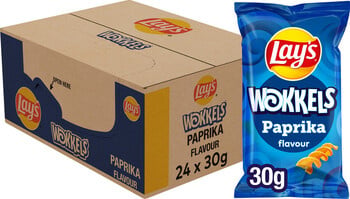 Lays - Wokkels Paprika 30 Gram 24 Stück
