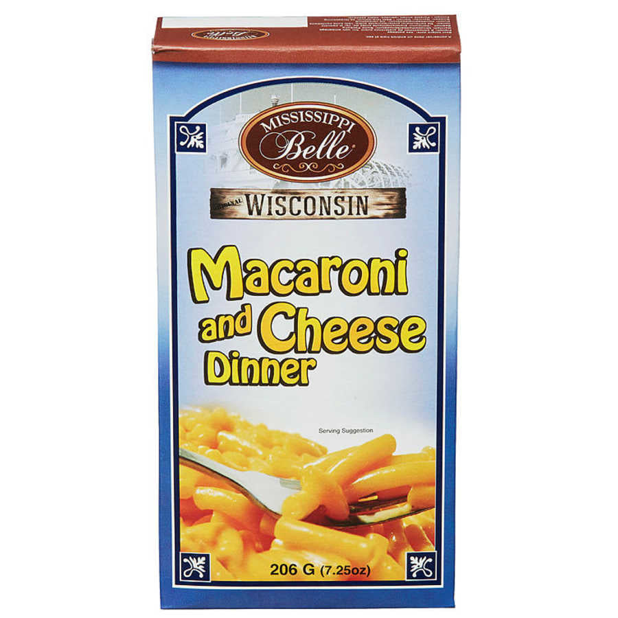 Mississippi Belle Wisconsin - Macaroni and Cheese Dinner 206 Gram
