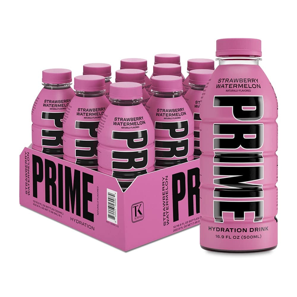 Prime - Hydration Drink Strawberry Watermelon 500ml 12 Pièces