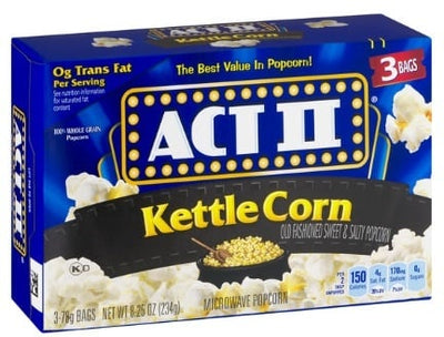 AKT II – Kettle Corn Mikrowellen-Popcorn 234 Gramm