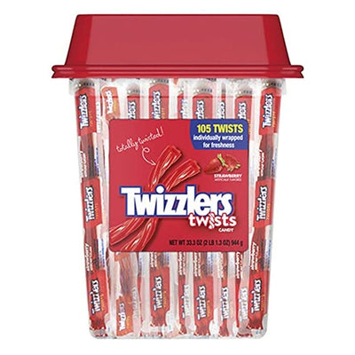 Twizzlers - Strawberry 105 Stück 944 Gram