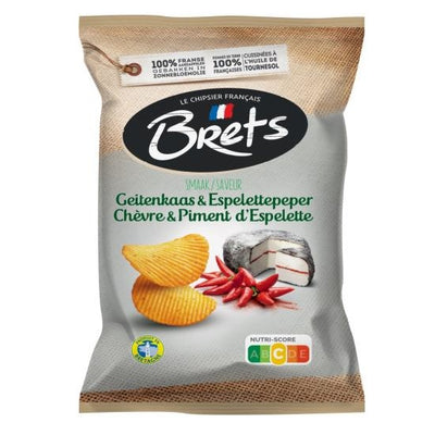Brets – Ziegenkäse- und Espelette-Paprika-Chips, 125 Gramm