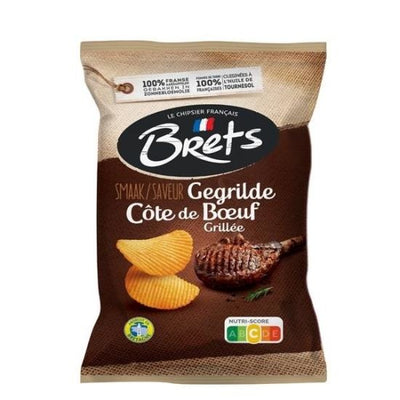 Brets - Gegrilde Cote de Boeuf Chips 125 Gram 10 Stück