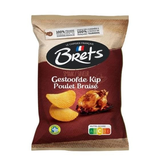 Brets - Gestoofde Kip Chips 125 Gram 10 Stuks