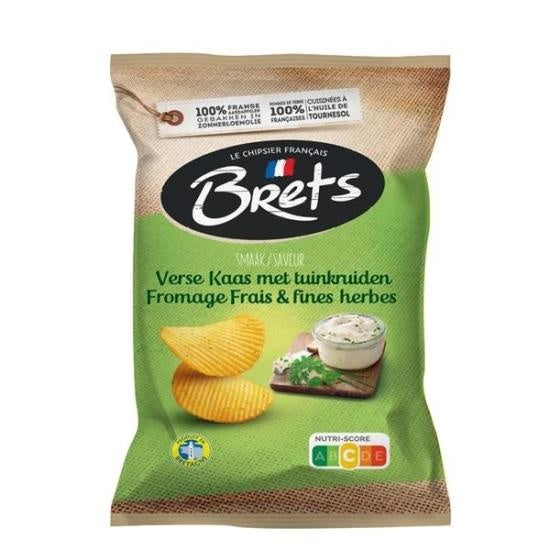 Brets - Kaas & Verse Kruiden Chips 125 Gram