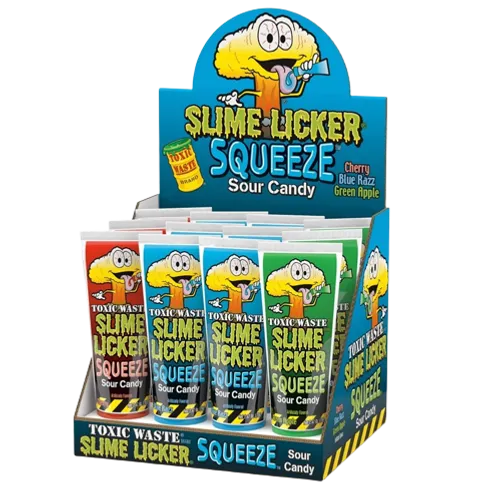 Toxic Waste - Slime Licker Squeeze 70 Gram 12 Pièces (Halal)