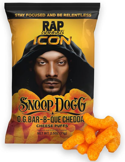 Rap Snacks - Snoop Dogg BBQ Cheddar 71 grammes