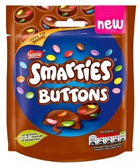 Sachet de lait Smarties - Buttons 90 grammes