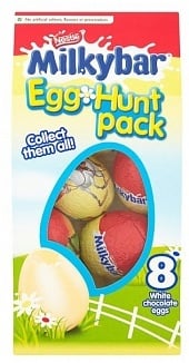 Nestlé Milkybar Ostereiersuche-Packung 120 Gramm