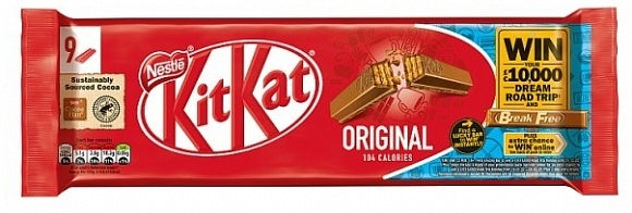 Nestlé - Kit Kat - Paquet de 9 barres originales de 186 grammes