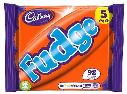 Cadbury - Fudge, paquet de 5, 110 grammes