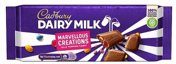 Cadbury - Bonbons gélifiés pétillants Dairy Milk Marvelous Creations 160 grammes