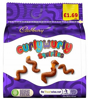 Cadbury - Curly Wurly Squirlies 85 Gram (price marked)