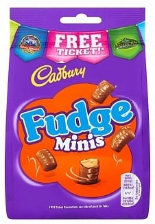 Cadbury - Bouchées de fudge 120 grammes