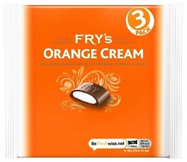 Fry's - Crème à l'orange, paquet de 3, 147 grammes