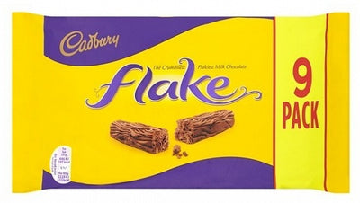 Cadbury - Barre Flake, paquet de 9, 180 grammes