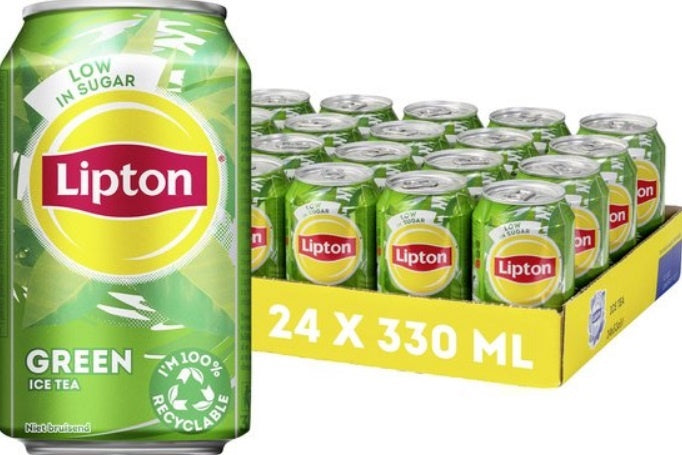 Lipton - Ice Tea Green Low Sugar 330ml 24 Canettes