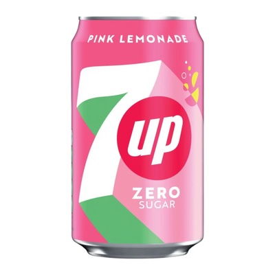 7UP - Limonade rose sans sucre 330 ml