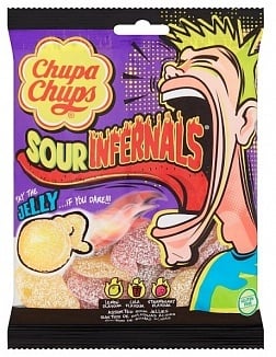 Chupa Chups – Sour Infernals Saure Gelees 150 Gramm
