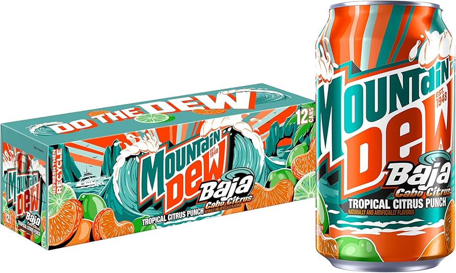 Mountain Dew - Baja Cabo Citrus 355ml 12 Blikjes