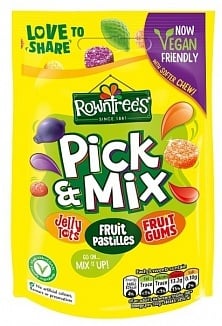 Rowntree - Mixed Pouch Bag Vegan 150 Gram