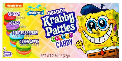 Spongebob Schwammkopf Gummibärchen Krabbenburger Farben 72 Gramm
