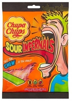 Chupa Chups - Sour Infernals Sachet à Mâcher 120 Grammes