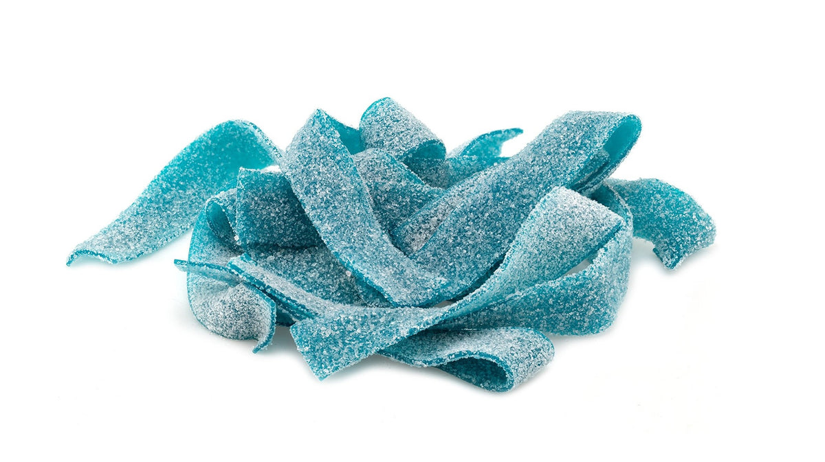 Jake - Sour Blue Raspberry belts 200 Stuks 1.6 Kilo (Halal)
