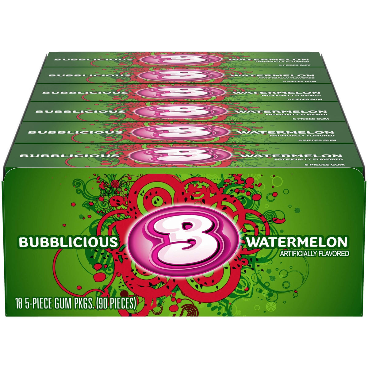 Bubblicious - Watermelon Bubble Gum18 Stuks