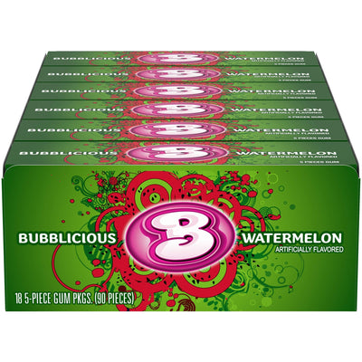 Bubblicious - Watermelon Bubble Gum18 Stück