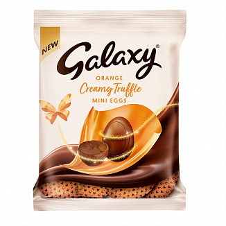 Galaxy - Mini œufs à la truffe crémeuse à l'orange 74 grammes