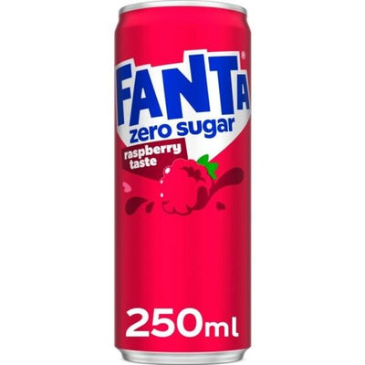 Fanta - Raspberry Zero Sugar 250ml 12 Canettes