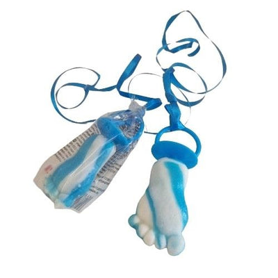 Sucette bleue et blanche 1x