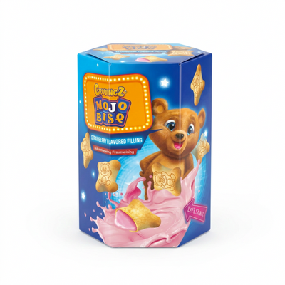 CravingZ - Mojo BisQ Kekse mit Erdbeergeschmack-Fuellung 40 Gram