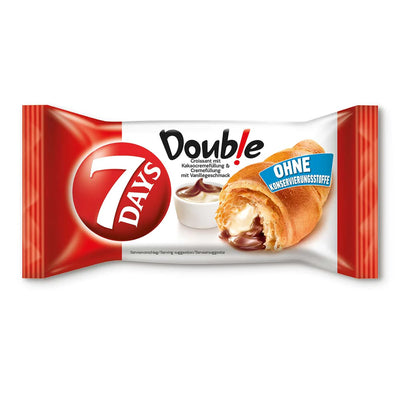 7Days - Doppel-Croissant Kakao-Vanillecreme 60 Gramm