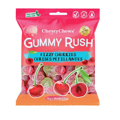 Gummy Rush - Fizzy Cherries 90 Gram (Halal)