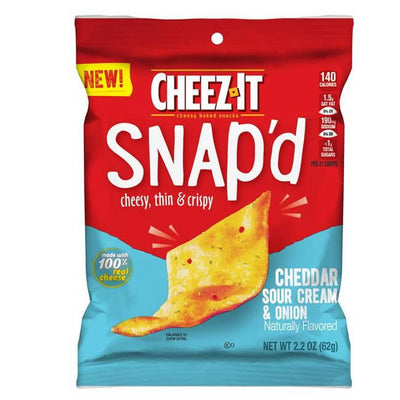Cheez-It - Geknackter Cheddar, Sauerrahm & Zwiebel, 62 Gramm