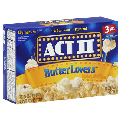 AKT II - Mikrowellen-Popcorn für Butterliebhaber, 234 Gramm