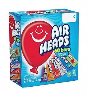 Barres Airheads assorties, 936 g, paquet de 60