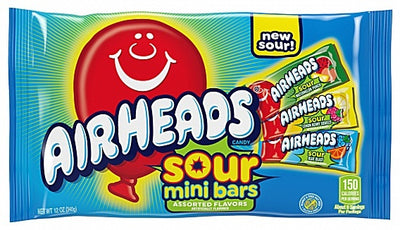 Airheads - Barres Mini Assorties Acidulées 340 Grammes