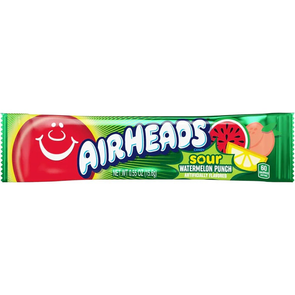 Airheads - Punch acidulé à la pastèque 15,6 grammes