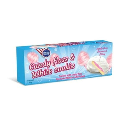 Amerikanische Bäckerei – Zuckerwatte- und weißer Keks, 96 Gramm