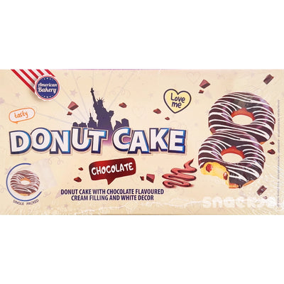 American Bakery - Gâteau donut au chocolat 135 grammes (Halal)