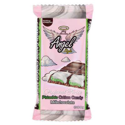 Angel Style - Pistazien-Zuckerwatte-Milchschokolade 100 Gramm